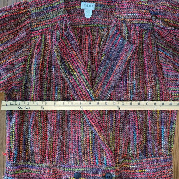 A.J. MITCHELL long sleeve tweed long sleeve Vintage Blazer/Jacket size 8 - Picture 8 of 11